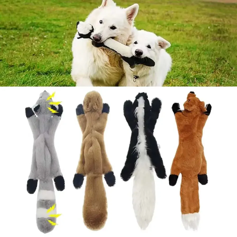 New 45Cm Simulated Animal Holster No Stuffing with Squeakers Dog Chew Toy Durabl